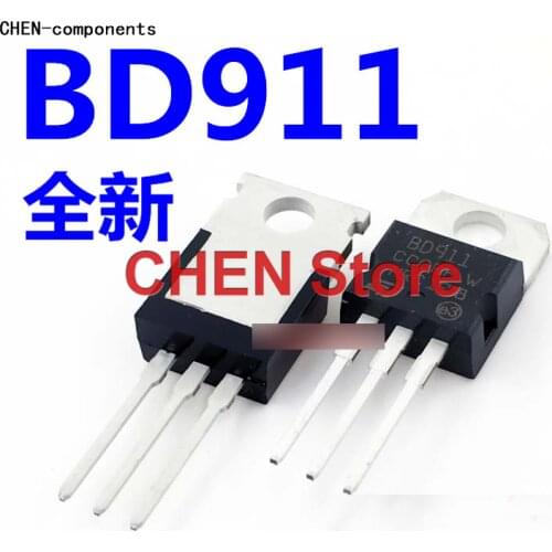 10pcs brand new BD911 TO-220 Darlington tube 15A/100V