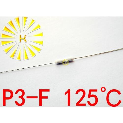 100% Original P3-F 125 degree Thermal-Links 2A 250V Resistance Temperature Fuse x 500PCS