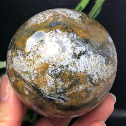 50-55MM unique naturall Snow crystal sphere Rock stones and Mineral Reiki Healing