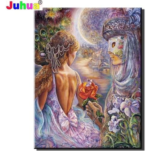 Nude Beauty diamond painting full diamond painting Picture Of Rhinestone Full Square/Round Drill Home Decor DIY Lovers in Venice