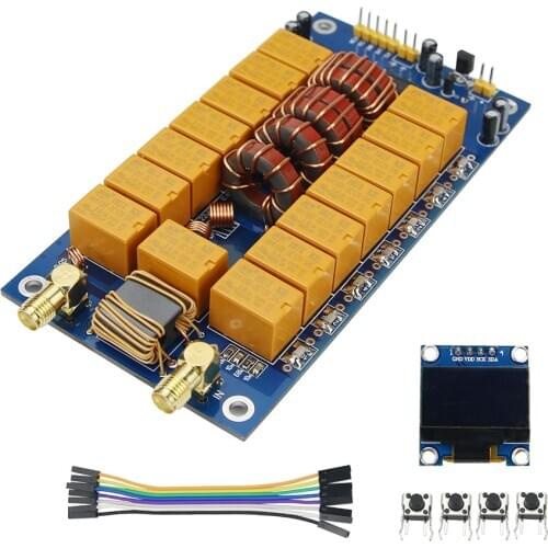 1.8-50MHz Automatic Antenna Tuner 100W w/ 0.96-Inch OLED Display ATU100 Board Finished without Shell