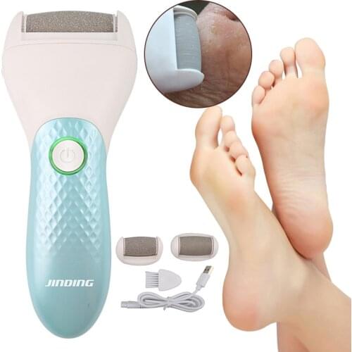 Electric Pedicure Peeling Dead Skin Calluse Grinding Stone Rechargeable Grinding Tool Feet Care Hard Cracked Foot Files Clean