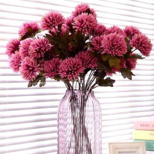 Artificial Dahlia Stem Faux Spider Dahlia Flower High Quality Silk Flowers for Home Hotel Wedding Office Decor