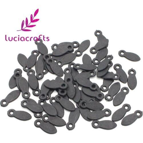 Lucia crafts 100pcs/lot 8*21mm Black/white Photo Frame Hooks DIY Rotating Buttons Picture Frame Accessories G1317