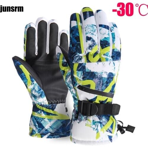 Ski gloves men women touch screen fleece professional winter warm ski riding gloves ultra light waterproof motorcycle warm