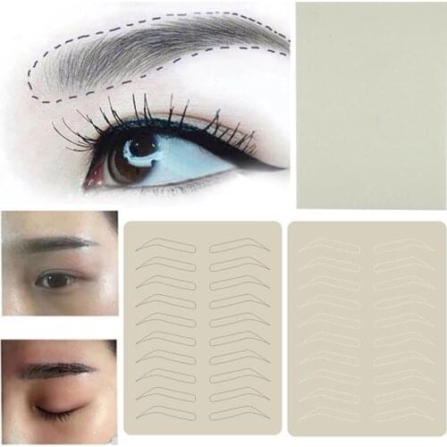 Microblading Tattoo Eyebrow Practice Sheet Eyebrow Cosmetic No ink required Permanent Makeup Eyebrow Training Skin Tattoo Supply
