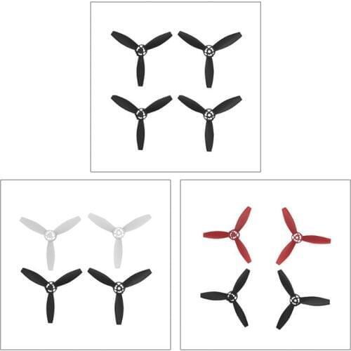 4Pcs/Set Black/White/Red Plastic Propellers Durable Quick Release Prop Blades for Parrot Bebop 2 Drone/fpv 2.0 Accessories
