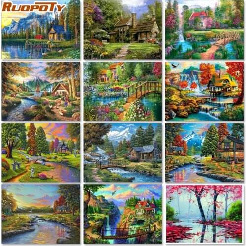 RUOPOTY Paintings By Numbers On Canvas