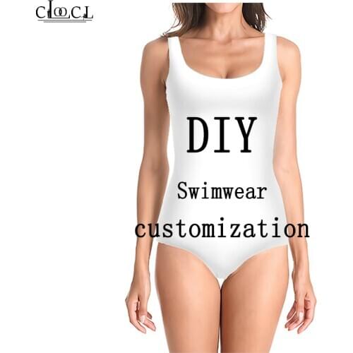 Sexy Ladies Swimsuit 3D Print DIY Personalized Design Tight Swimwear Image/Photo/Star/Singer/Anime Harajuku One Piece Swimsuit