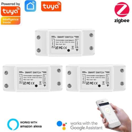 Zigbee Smart Switch Wireless Tuya APP Voice Control Timer Home Automation Module Tuya Zigbee Smart Switch Accessories Smart Home
