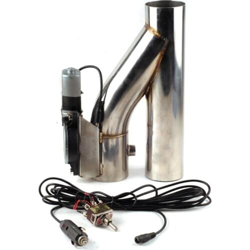 2.5inch,3.0inch Stainless Steel Y Pipe exhaust cutout Electric Exhaust cut out Down Pipe exhaust bypass valve switch button