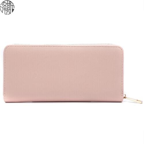 Zenos Womens Pu Leather Cross Pattern Wallet Credit Card Coins Purse Case Long Wallet Fashion Lady Clutch Wallet Handbag
