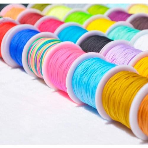 0.8mm No. 72 -20m jade thread red rope hand-knitted rope Chinese knot wire tassel/bracelet braided thread/diy material thread