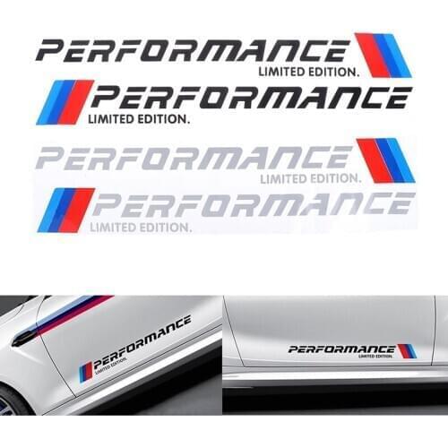 2PCS Car-Styling Stickers M Performance Limited Edition Side Door Reflective