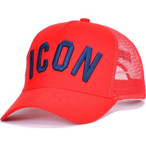 2021 Icon red net Baseball Caps hat summer style men Baseball Caps cotton unisex Adjustable dsq Baseball Caps letter black cap