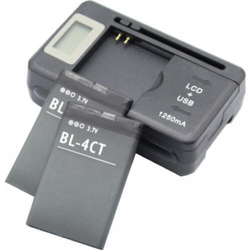 2x 860mAh BL-4CT Replacement Battery + LCD Charger For Nokia 5310XM 5630XM 6700S X3 X3-00 7230 2720 7310C 5730XM 6600f 7210c
