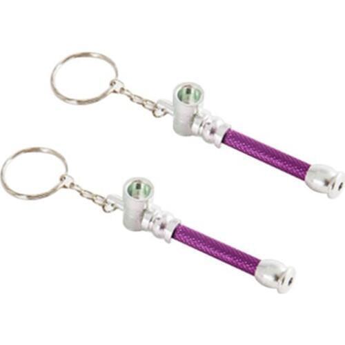 1pc Outdoor Tool Mini Aluminum Mushroom Shaped Smoking Tobacco Pipe Keychain Straight Type Portable Smoking camping tool