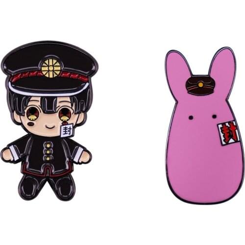1 Pcs Cartoon Japan Anime Toilet Bound Hanako Kun Brooch Pins Fairy Miss Cosplay Metal Badges for Bags Uniform Figure Toys Gifts