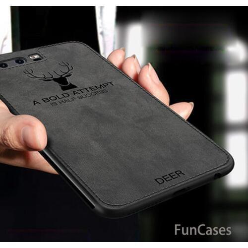 Huawei Honor 9 Lite case cover Honor 9 back cover silicone edge deer pattern fabric shockproof case for Honor 9 Lite coque case