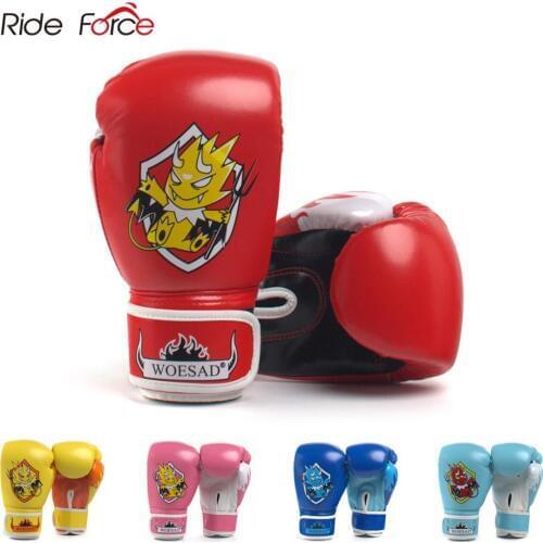 Kick Boxing Gloves for Kid Children Cute PU Karate Muay Thai Guantes De Boxeo Free Fight MMA Sanda Training Equipment