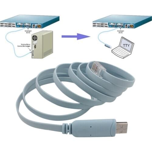 1.8M Length Cable USB TO RJ45 Console Serial Console Cable Express Network Routers Cable For Cisco Router For Huawi