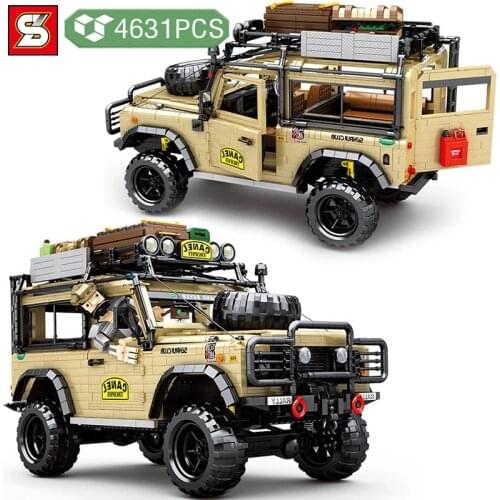 Technique Off-Road Sports Lands Car Building Blocks MOC Speed Camel Trophy Vehicle Rovers Bricks DIY Toys Holiday Gifts for Kids