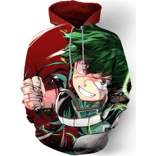 COSSUN Anime Streetwear Boku No My Hero Academia Cosplay Costumes pullover Hoodies Sweatshirts Bakugou Todoroki Shoto men coat