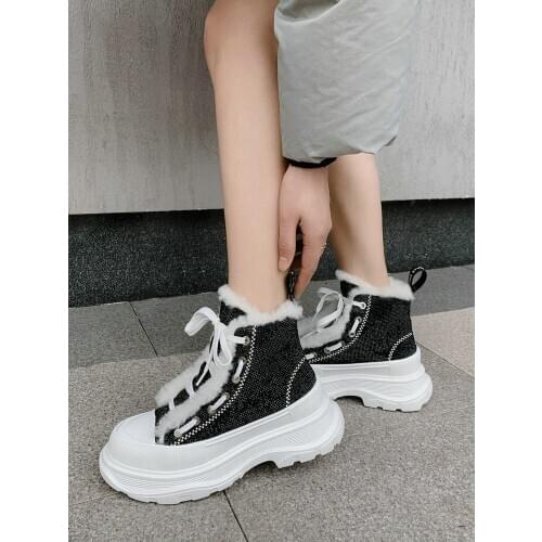 EshtonShero Women Boots Fashion Waterproof Snow Boots For Winter Shoes Women Casual Ankle Botas Mujer Warm Winter Boots