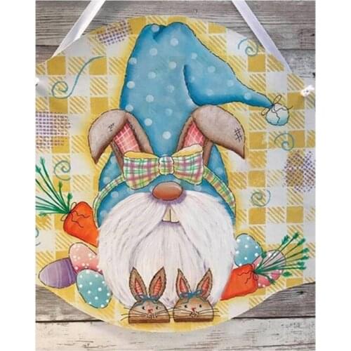 5D DIY Diamond Painting Kit for Adults Easter Bunny Gnome Full Drill Art Crystal Rhinestone Embroidery Cross Stitch Home Wall