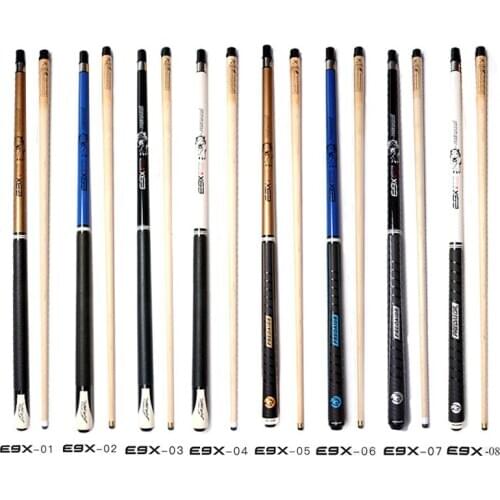 New E9X Pool Cues Stick 10mm/11.5mm /13mm Tips Billiards Cue China 2018