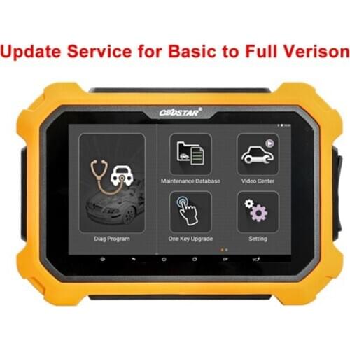 Update Service for OBDSTAR X300 DP Plus A Package Basic Version to C Package Full Version with Extra Adapters