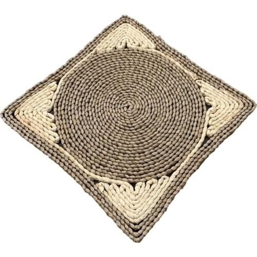 Pucao carpet pastoral straw mat tatami yoga bay window meditation meditation mat Flower carpet