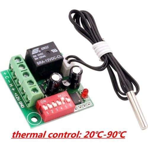 Xh-w1701adjustable temperature control switch with high precision DC12V heat dissipation heating switch temperature controller
