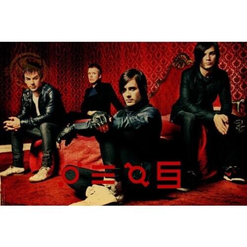 Best Nice Custom 30 Seconds to Mars Poster Good Quality Wall Poster Home decoration Canvas Poster For Bedroom cd%3