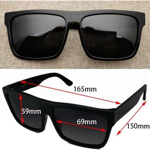 166mm Oversized Polarized Sunglasses Men Women Black Wide Face Big Frame Mirror Sun Glasses for Man Driving