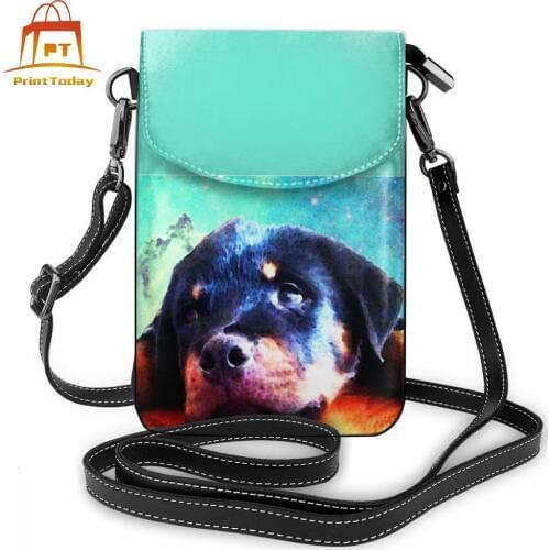 Puppy Rottweiler Shoulder Bag Puppy Rottweiler Leather Bag Multi Function Womens Print Bags Small Purse