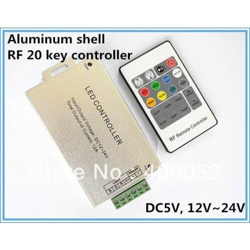 20key LED Strip Ribbon 12V SMD 5050 RGB (12-24V Input, 12A 144W) Rgb Remote Controller