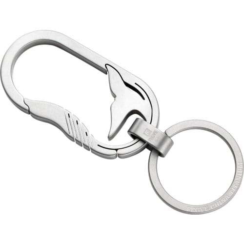 Titanium Key Chain Men Ultra Lightweight Titanium Keychain Hanging Buckle Key Ring Quickdraw Tool Creative KeyRing