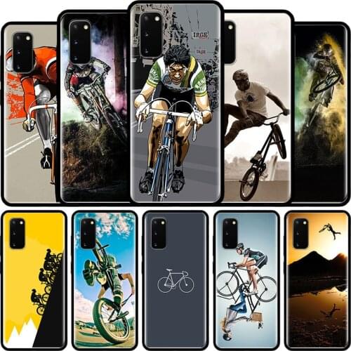 Bike Cycling Cell Phone Case for Samsung Galaxy S21 S20 FE Note 20 S30 Ultra S10 10 Lite S8 S9 Plus S10e TPU Cover Shell