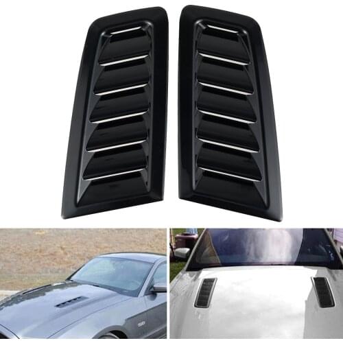 2pcs Car Front Engine Bonnet Vents Hood Air Outlet Universal Auto Car Decorative Air Flow Intake Scoop Bonnet for Focus RS MK2