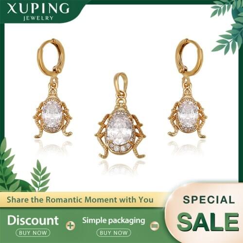 Xuping Fashion Set for Women Charms Style High Quality Imitation Jewelry Sets for Valentines Day Gifts 62922
