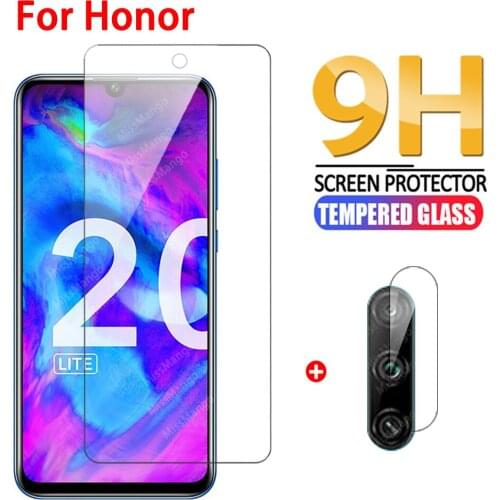 2in1 Tempered Glass For Huawei honor 10i Camera Lens Screen Protector For honor 10 lite 20 lite 20 Pro 20s 30 lite Glass Film