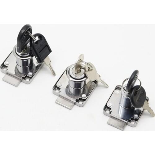 Drawer Lock Cabinet Lock Cupboard Desk Hasp Latch Home Cam Locks With 2 Keys For Wardrobe Furniture Hardware Mailbox