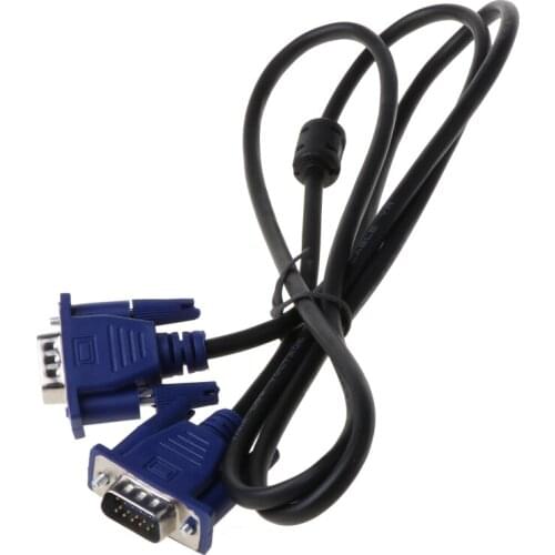 1.35m VGA 15 Pin Male To Male Extension Cable For PC Laptop Projector HDTV
