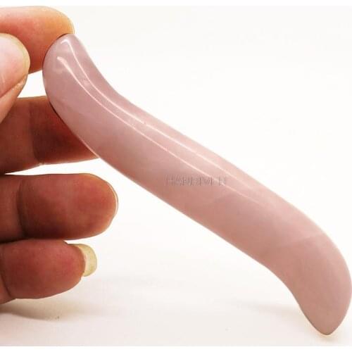 1pc Natural jade powder beauty massage stick point bar scrapping plate crystal dialing reinforced bar face by drawing steel rods