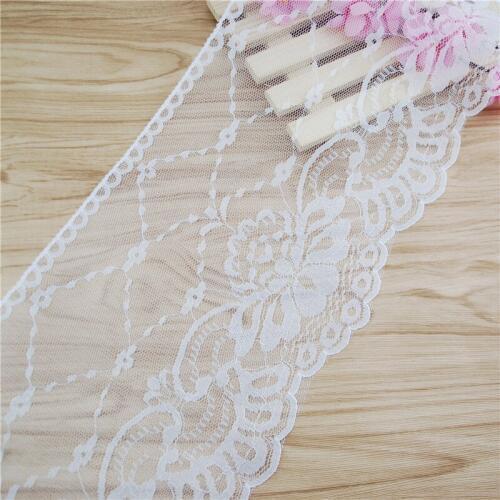 166mm Polyester Lace Trim White Fabric Sewing Accessories Cloth Wedding Dress Decoration Ribbon Craft Supplies 20yards L915
