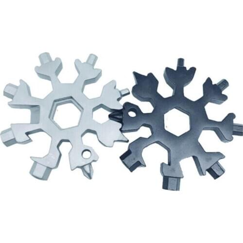 18 In 1 Portable Multifunctional Screwdriver Multipurpose Mini Pocket Wrench Bottle Opener 18-In-1 Snowflake Shape Wrench