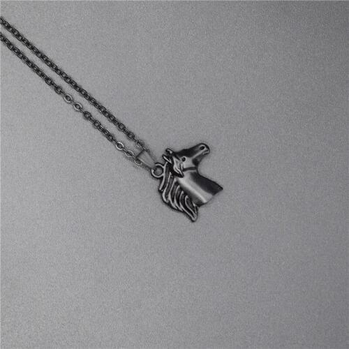 4 Colors New Horse Head Charm Necklace Trendy Metal Horse Jewellery Horse Pendant Necklace Women Jewelery
