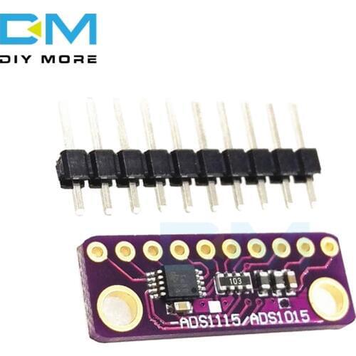 ADS1015 12 bit Precision Analog To Digital Converter ADC Development Board Microcontroller Programmer Module 2v 5v I2C Interface