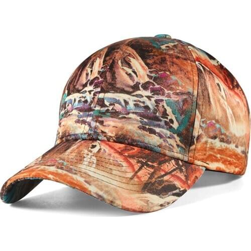 Baseball Cap Men Women Snapback Dad Hat Curved Bill Brown Adjustable 3D Print Sports Outdoor Summer Accessory